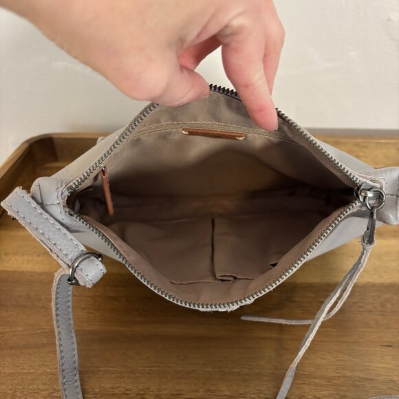 The Sak Briar Light Gray Leather Crossbody - Picture 8 of 10